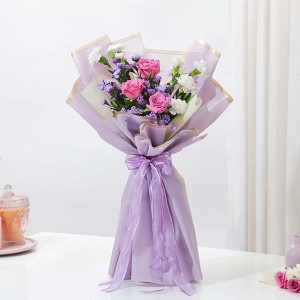 Lavender Blooms Wrapped in Elegance