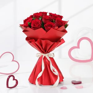 Bouquet Of 10 Lovely Roses